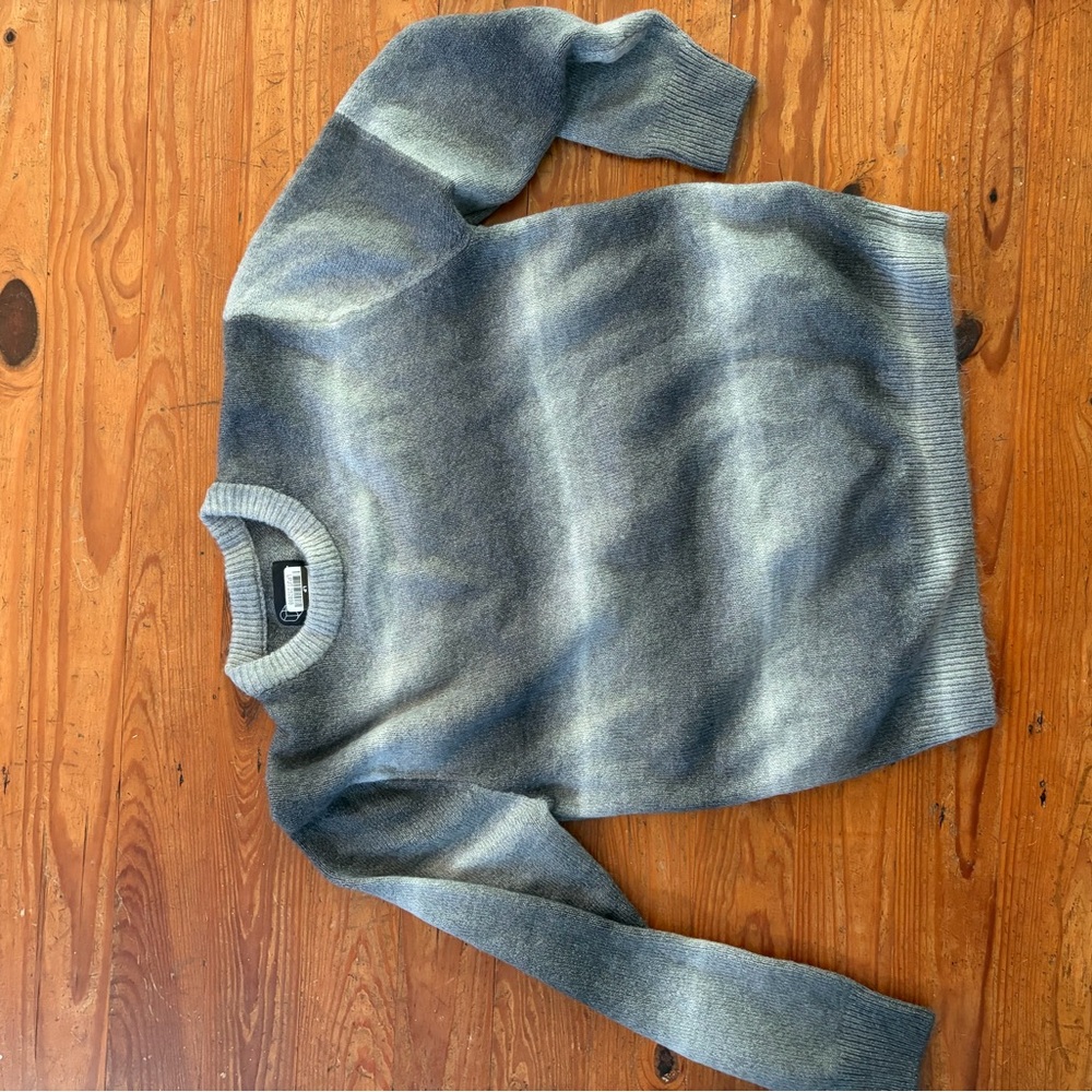 Soft Ombre Crewneck Sweater - Blue Gradient